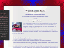Tablet Screenshot of mistresskiley.com